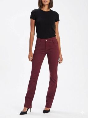 🔹️Levi's 505 Burgundy Classic Midrise Straight Leg Jeans Size 8